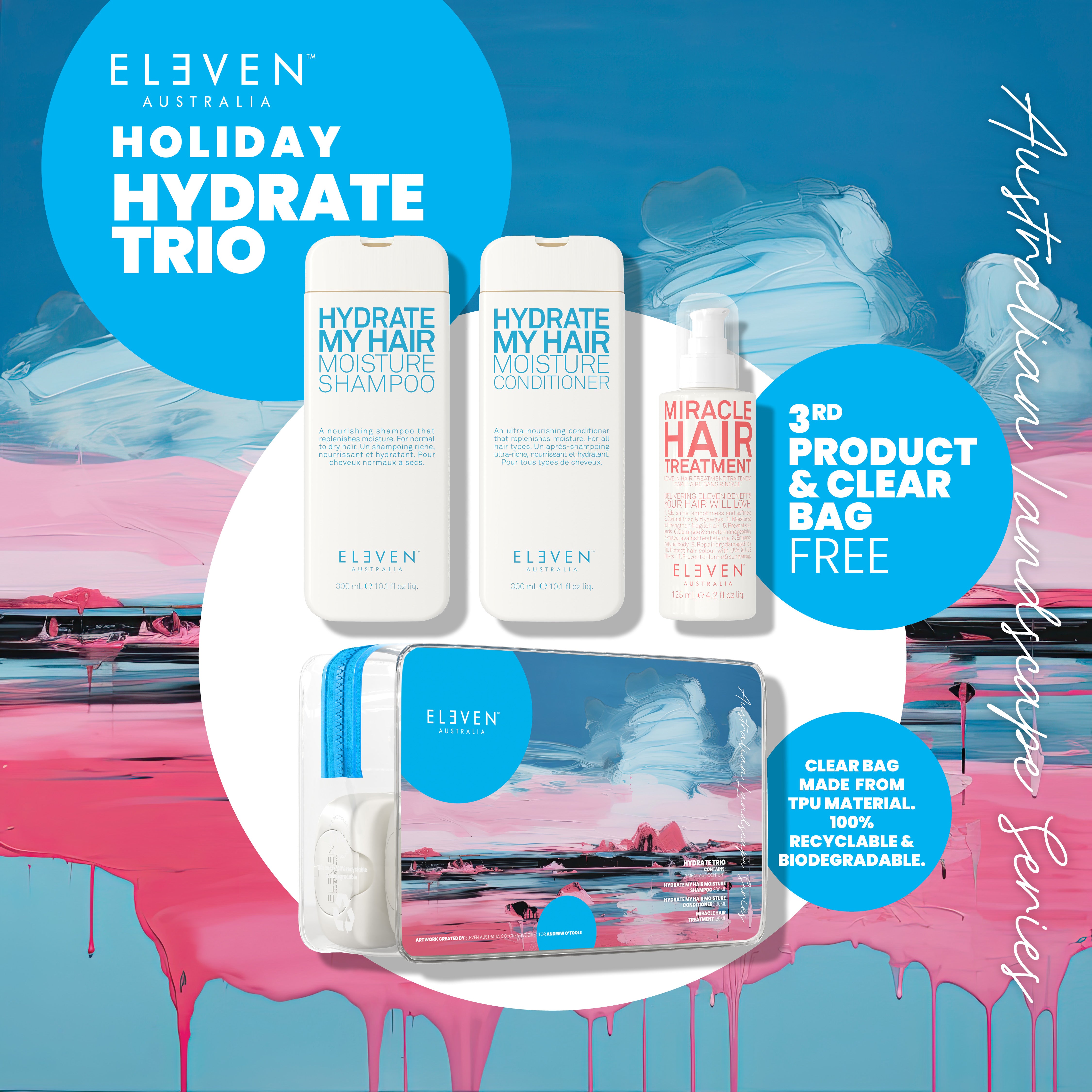 HYDRATE TRIO includes FREE MIRACLE HAIR TREATMENT